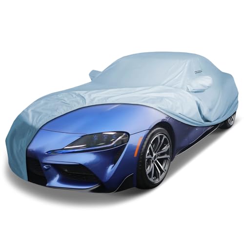 Image of iCarCover Premium Car Cover for 2020-2026 Toyota GR Supra Heavy Duty Waterproof All-Weather Automobiles Custom Fit Indoor Outdoor UV Snow Protection Covers with Straps and Bag