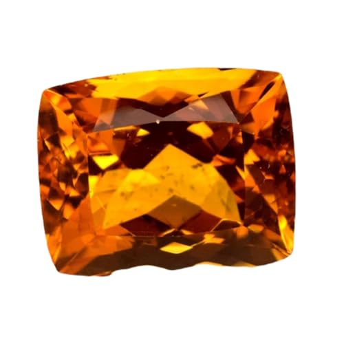 Citrine naturelle coussin pour pendentif à offrir en cadeau artisanal