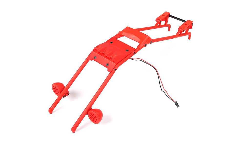 Rovan 1/5 Baja Red Nylon Roll Cage with LED Lighted Roof Scoop