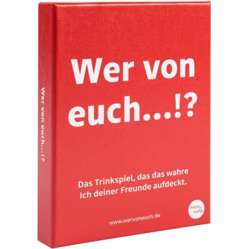 Wer von euch...!?® - das Trinkspiel, das das wahre ich deiner Freunde aufdeckt - Partyspiel - Saufspiel - Partyspiel - Spieleabend - Kartenspiel - Perfektes Geschenk