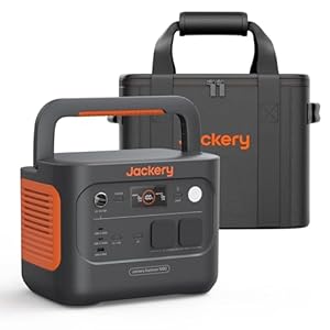 Jackery E1000 v2 Tragbare Powerstation mit M Tragtasche für Powerstation, 1070Wh LiFePO4 Solargenerator, 1500W AC/100W USB-C Ausgang, 1 Std. Schnellladung, für Outdoor Camping, Wohnmobil