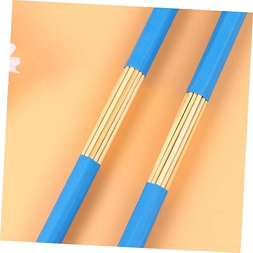 1 par de baquetas tipo brocha de madera para batería Jazz y música folklórica miniatura 4