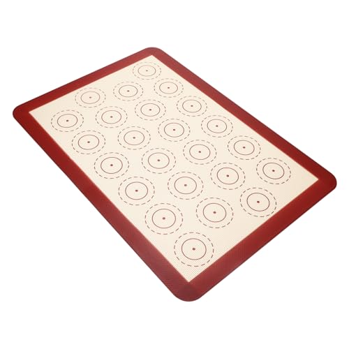 Alipis Tappetino Da Forno in Silicone Tappetino Per Macaron e Pasticceria Cuscinetto Isolante Termico Bordi Rialzati Per Impasto Uniforme Facile Da Pulire Dopo Uso