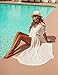 Bsubseach Beach Coverup Women Bathing Suit Tie Front Long Coverups Lace Kimonos Sexy Swimsuit Resort Wear Vacation Essentials White