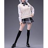 1/6スケール フィギュア用 cdtoys cd030A ファション美人女子高生セーラー服とストキングと靴セット(素体とヘッドは含みません)