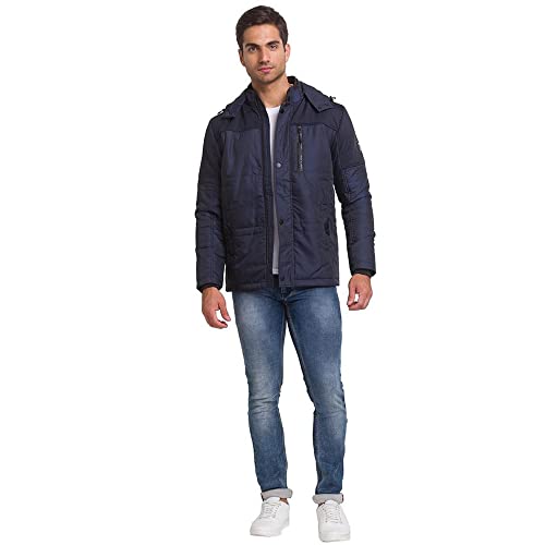 Image of Being Human Green Regular Fit Long Sleeves Polyester Men's Jacket Clothing