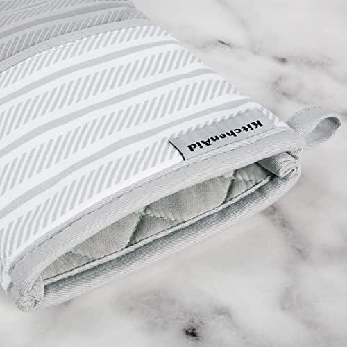 KitchenAid Albany Oven Mitt 2-Pack Set, Matte Grey, 7"x13" - image 3