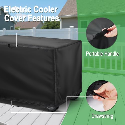 Electric Cooler Cover for Anker SOLIX EverFrost,500D Car Refrigerator Cover Waterproof 31x20x21 inch-for EverFrost 2 40L - Image 2
