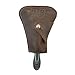Hide & Drink Rustic Leather Razor Cover Handmade Bourbon Brown