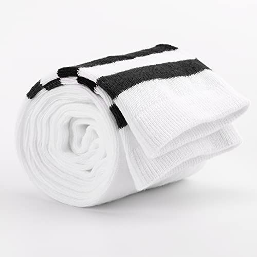 Image of DRESHOW Extra Long High Thigh Socks Striped Over Knee Thin Tights Long Stocking
