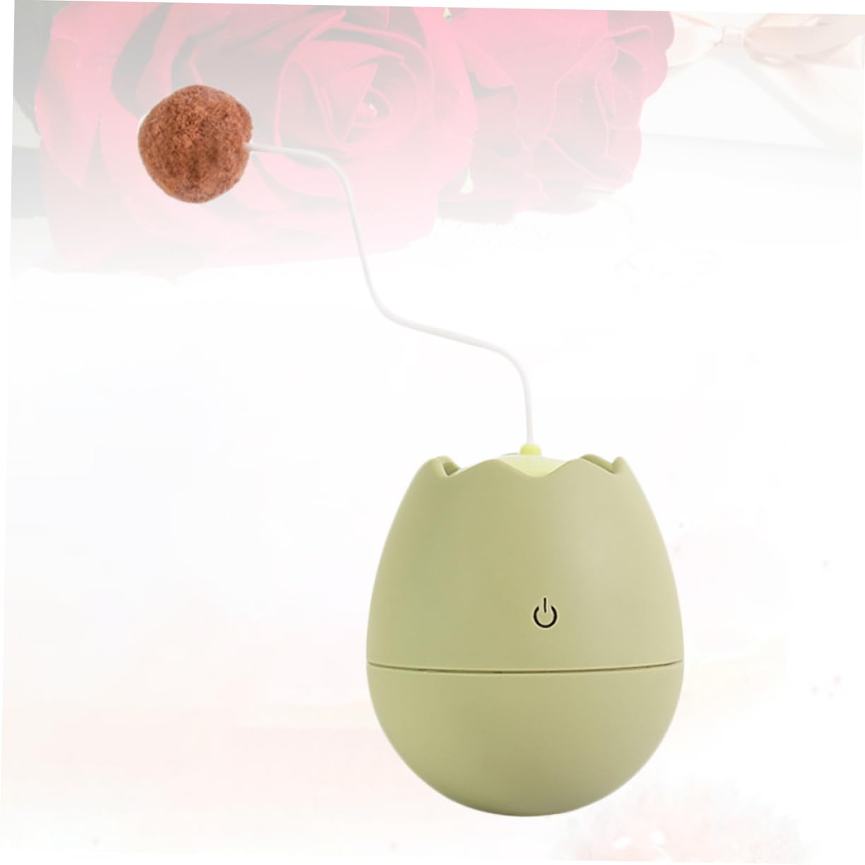 Abaodam Jouet Interactif pour Chat Design Coquille Œuf Électrique Rotatif Stimule Instinct De Chasse Jouet Créatif pour Chaton