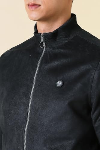 Image of Allen Solly Men's Polyester Modern Stand Up Collar Casual Jacket, Standard Length