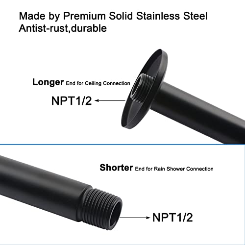 INCREWAY Braccio doccia con flangia, braccio