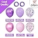 68Pcs Pink and Purple Balloons 12 Inch Metallic Purple Pink Latex Balloon Confetti ballons with Ribbons Party Balloons for Wedding Girls Birthday Baby Shower Decorations.