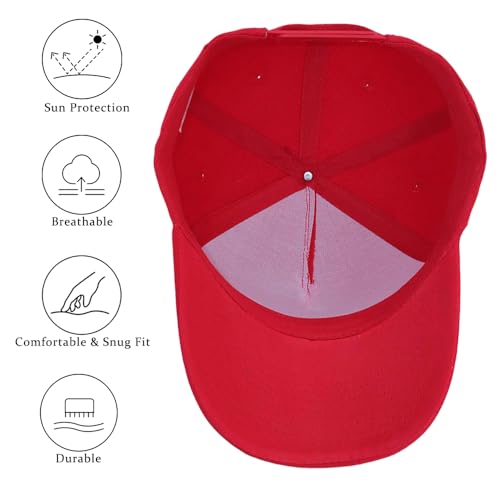 Image of 5-Panel Baseball Cap for Workouts, Hiking, Outdoor Sports, Customizable DIY Design, All-Season Comfort Fit, Adjustable