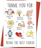 Mcduldul Thank You Coach Card, Basketball Football Sports Coach Appreciation Gifts, Best Coaches Gifts