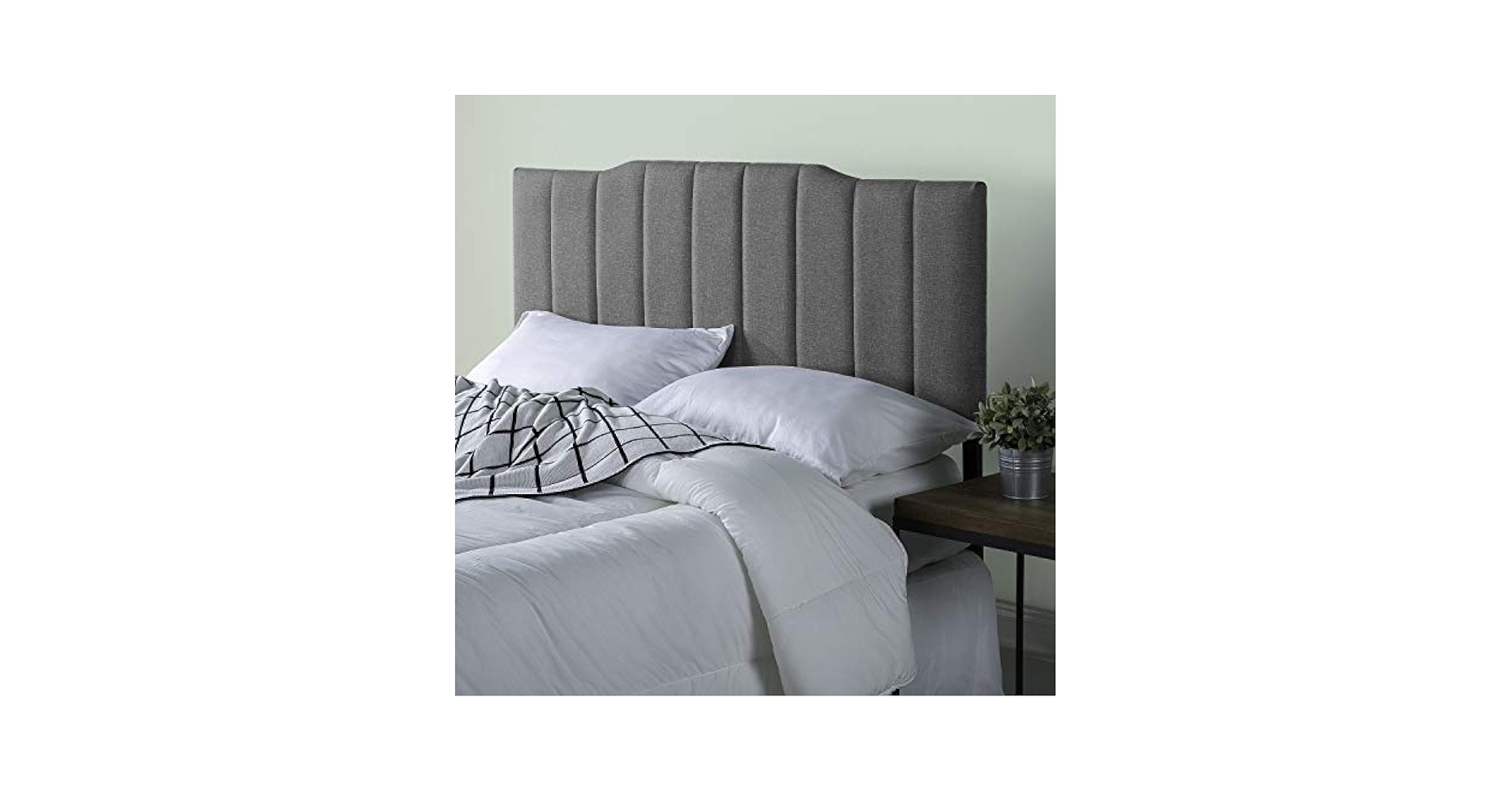 RNYH様 Amazon.com: ZINUS Satish Upholstered Headboard Channel