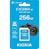 KIOXIA EXCERIA G2 SDメモリーカード 256GB 読み取り速度100MB/s 書き込み速度50MB/s
