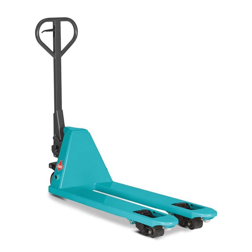 Ameise Hubwagen PTM extraschmal | 2.000 kg Tragkraft | 1.150 mm Gabellänge | 450 mm Gabeltragbreite | Lenkrad aus laufruhigem Vollgummi | Einfach-Gabelrollen aus robustem Polyurethan