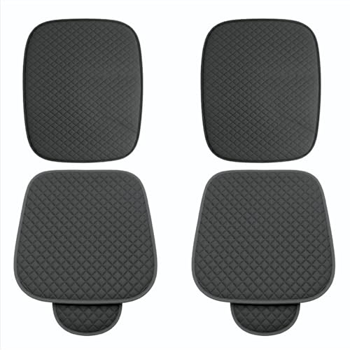 Image of AURAFRESH Car Seat Protector Cushions Cover, Airbag friendaly. (Gray, 4PC Driver & CO-PASSANGER SEAT)