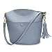 S-ZONE Women's Small Cowhide Genuine Leather Purse Handbag Tassel Crossbody Shoulder Bag Upgraded Version