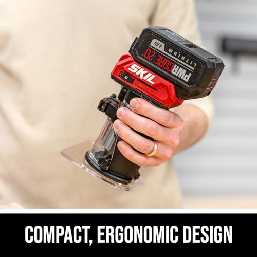 Image of SKIL 20V Brushless Compact Router Kit Including 4.0Ah Battery and 1 Hour Charger-RT1430B-10