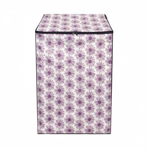 Image of Fully Automatic Top Load Washing Machine Cover for Samsung /IFB /LG /Godrej /Whirlpool /Bosch / 7 kg, 7.5 Kg (58 X 58 X 89 Cms),Waterproof & Dustproof Polyester, Flower Floral - FABKUM190