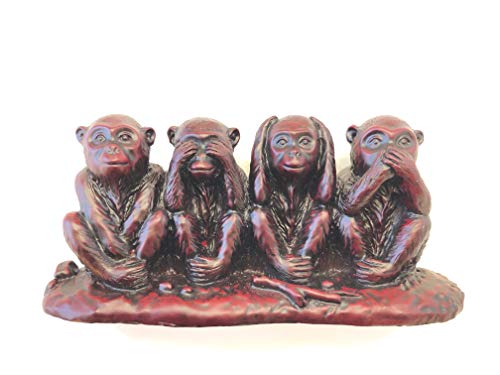 Cuatro monos Estatua hacer nada mal decir no Evil Hear No Evil See No Evil