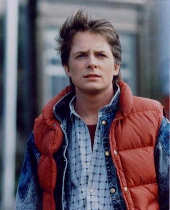 Amazon ブロマイド写真 バック トゥ ザ フューチャー マイケル J フォックス ライフジャケット アイドル 芸能人グッズ 通販