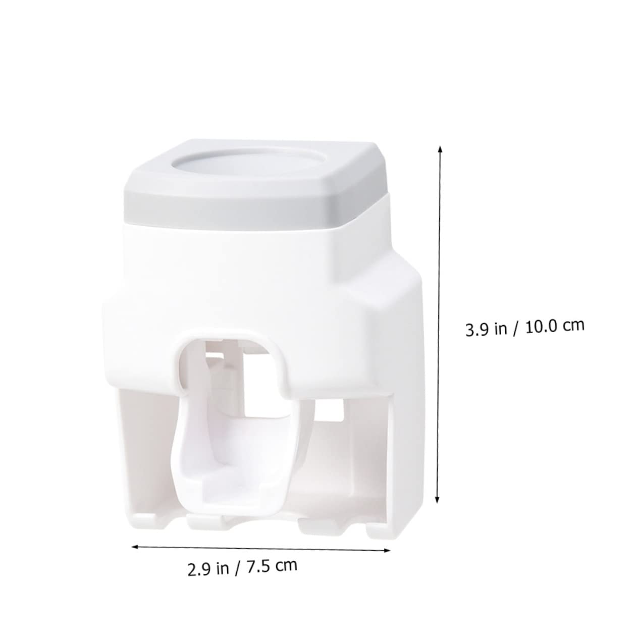 Ciieeo 3 Pezzi Porta Spazzolino Da Denti Squeezer Da Parete Porta Spazzolino Da Denti Per Bagni Materiale Abs Senza Supporto
