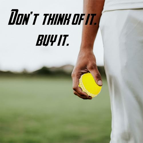 Image of Whitedot Synthetic Rubber Practice Cricket Ball /Wind Balls (90 GMS) for - Indoor & Outdoor Street & Beach Cricket (Pack of 3) (Yellow)