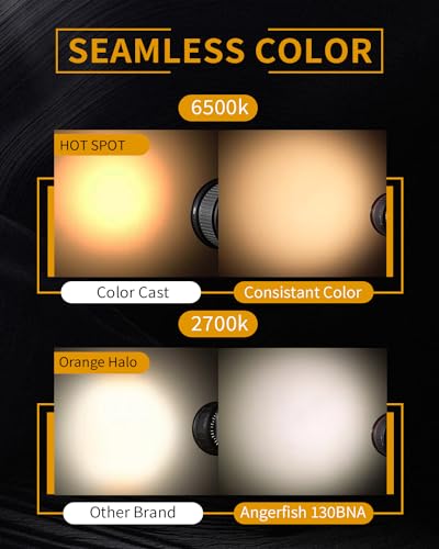 Image of IFOOTAGE LED Video Light 130W SL1 130BNA Bi-Color COB Photography Lighting,2700-5600k Continuous Output Lighting,Portable Video Lighting for Video Recording,Studio,App Control,with Carry Bag