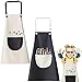 Grembiule Con Cinturino Al Collo Set Grembiule Con Tasca Set Grembiule Per Bambini Grembiule Con Pettorina In Cotone Grembiule Per Bambini Con Tasca Per l'Artigianato Pittura Cottura Cottura 2 Pezzi