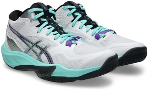 ASICS SKY ELITE FF MT 4 25cm (うっき) ASICS Tênis de vôlei feminino Sky Elite FF MT 4, Ametista branca