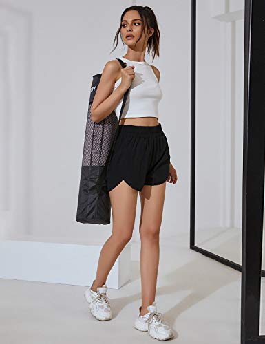 Bmjl Women'S Running Shorts Elastic High Waisted Shorts Pocket Sporty Workout Shorts Quick Dry Athletic Shorts Pants thumb #2