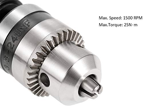 Right Angle Adapter Drill, Gearwoo 90 Degree Cordless Right Angle Drill Attachment Adapter With 3/8" Keyed Chuck 8Mm Hex Shank Power Tool Accessory #TOP1