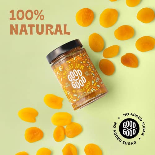 Good Good Sweet Apricot Jam - Low Calorie, Low Carb & No Added Sugar - Keto Friendly Jelly - Vegan - Gluten Free - Diabetic - Sweet Stevia - 12 Oz / 330 G #TOP2
