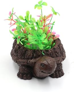 Aquarium Bubbler Turtle Shape Air Stone, Fish Tank Oxygenation Decor Resin Ornament, Quiet Aquarium Accessory for Turtle & Fish Tank Landscape, with Air Tubing