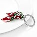 GORBUS New Small Keychain Fashionable Personality New Red Pepper Chili Charm Keychain New Homeowner Jewelry for Women Men Teens