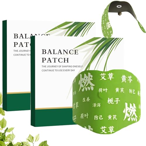 Herbal Patch Pad Balance – Mugwort Herbal Navel Patches for Menstrual Cramps, Mugwort Belly Patch, Moxa Hot Moxibustion Navel Wormwood Sticker, Promotes Abdominal Comfort (2pcs)