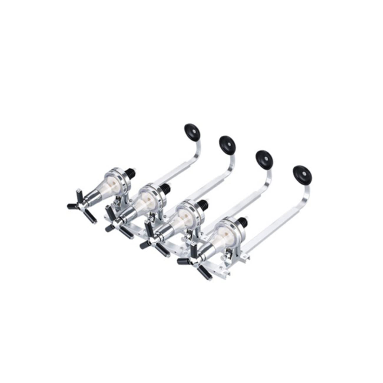 Unomor Diy Drink Dispenser 4-bottle Wall-mounted Dispenser Bar Leakproof Easy to Use for Home Party