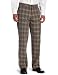 Haggar Men's C18 Broken Glen Plaid Straight Fit Flat Front Pant