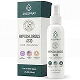 Jusspray™ Hypochlorous Acid Spray for Face and Skin | HOCI Facial Cleanser Mist | 4 oz Hypochlorous Acid for Face, Skin, Acne, Eczema, Body Acne Sprays, Piercing Aftercare, Wound Solution