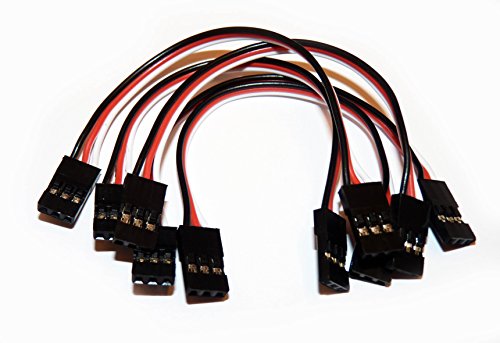 Preisvergleich Produktbild 5 Stück Servo Patchkabel 10cm (2x Stecker)