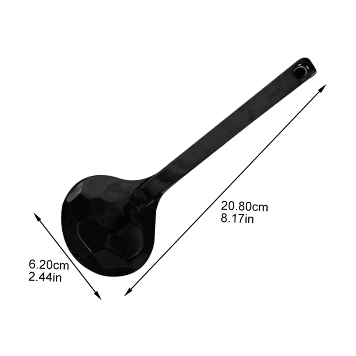 HOLIDYOYO Classic Japanese Style Soup Spoons 5pcs Ramen Soup Spoons Speckled Design