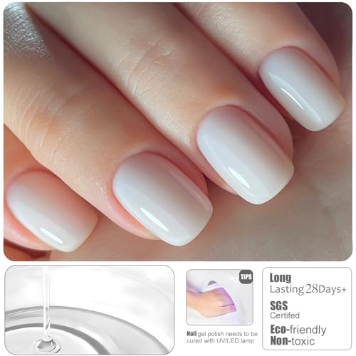 Vishine Milky White Gel Builder Uñas 6 en 1 miniatura 6