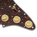Musiclily Pro Auto-Split HSS Loaded Pickguard ST Prewired Pickguard with Artec Alnico 5 Single Coil Humbucker Pickups for American/Mexico Import Squier Strat Electric Guitar, 4ply Tortoise Shell