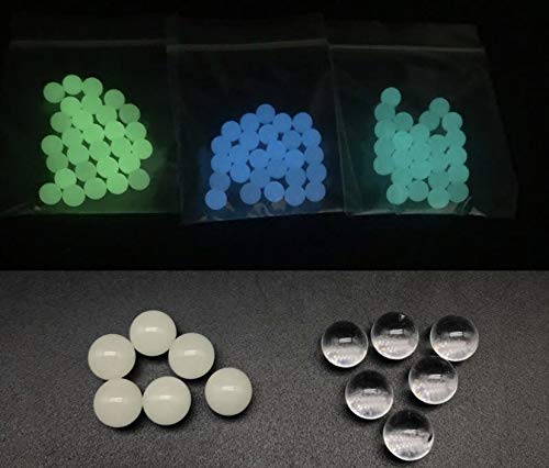 6mm Quartz Pearl Balls UV Reactive terp Pearls 10 Pack (Blue/Green)
