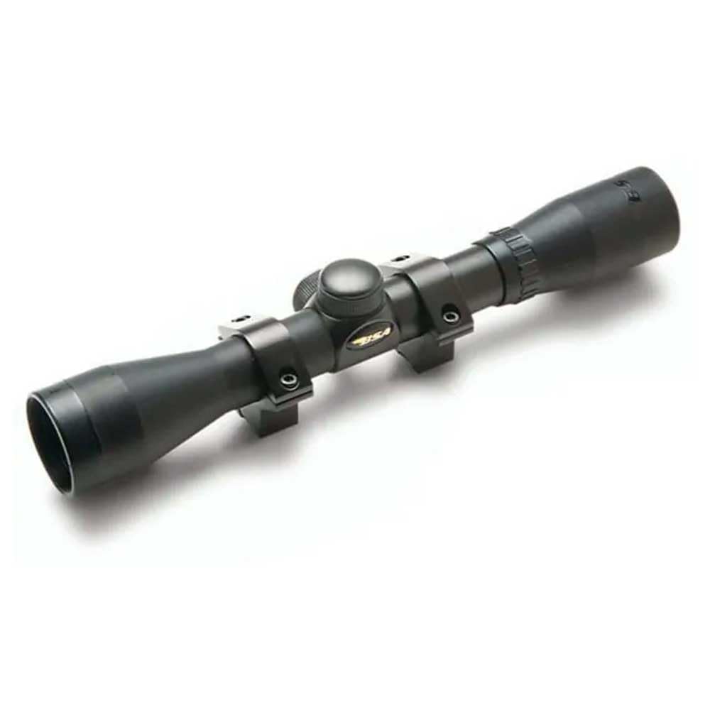 Visor BSA. Mira telescópica con Zoom 9 aumentos S39x32WR. Especial para Tiro Deportivo. Monturas Incluidas.