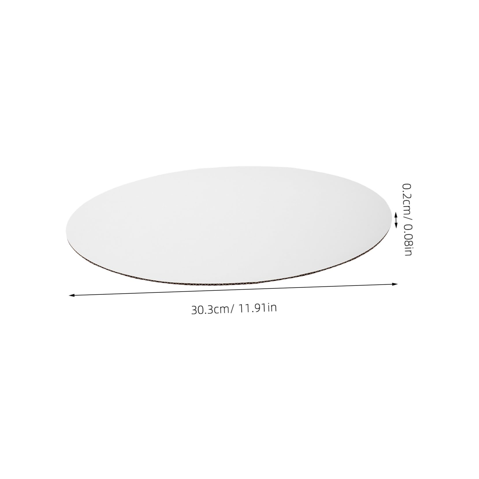 ULTECHNOVO 25pezzi Vassoio Torta Bianco Base in Cartone per Torte Supporto Robusto per Dessert per Matrimoni e Pasticceria